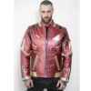 Iron Man Inspired Leather Jacket front3