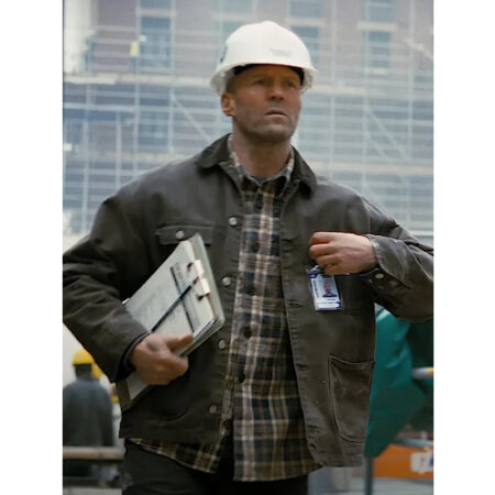 Jason Statham A Working Man Grey Jacket front