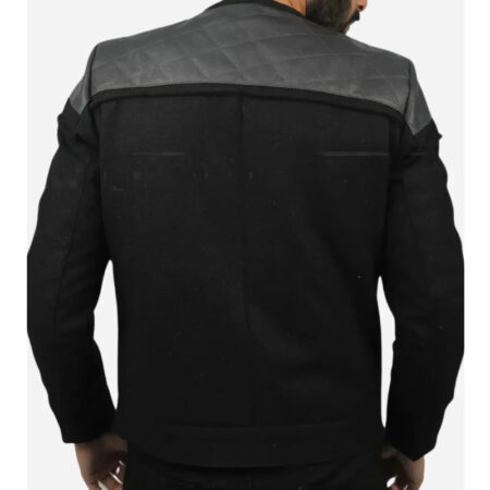 Jean Luc Picard Star Trek Leather Jacket back