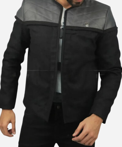 Jean Luc Picard Star Trek Leather Jacket front1