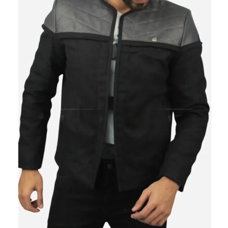 Jean Luc Picard Star Trek Leather Jacket front1