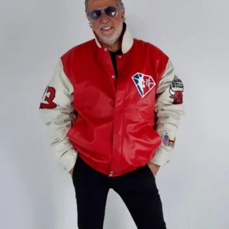 Jeff Hamilton 75th NBA Leather Jacket