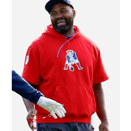 Jerod Mayo Red Hoodie front