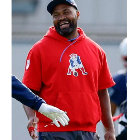 Jerod Mayo Red Hoodie front1