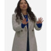 Jessica Parker Kennedy Under The Christmas Sky Sherpa Coat front