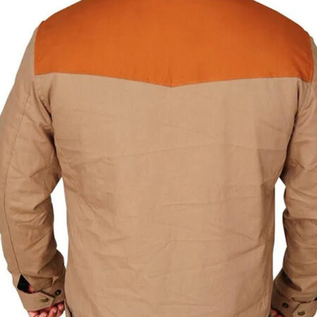 John Dutton Yellowstone Brown Cotton Jacket back1
