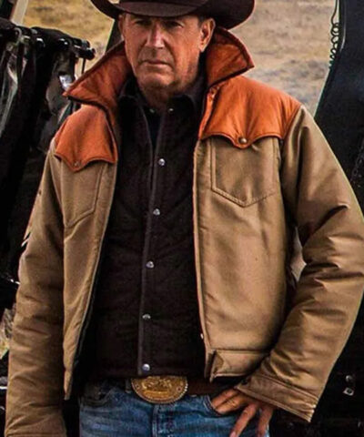 John Dutton Yellowstone Brown Cotton Jacket front1