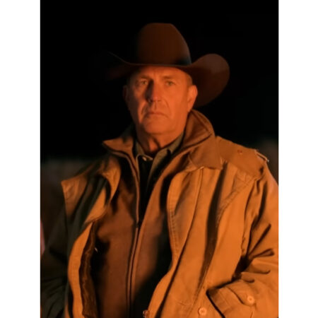 John Dutton Yellowstone Brown Jacket front