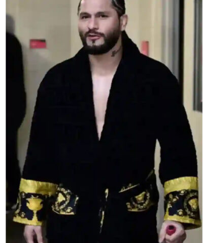 Jorge Masvidal Black Versace Robe front