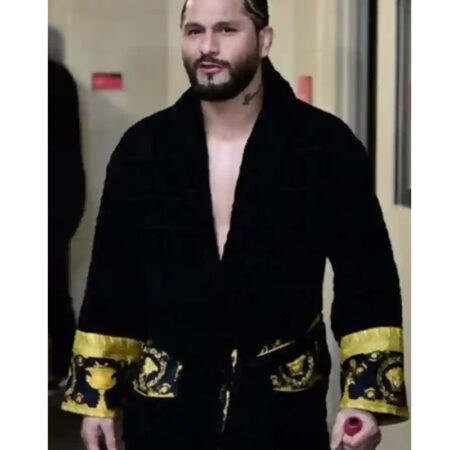 Jorge Masvidal Black Versace Robe front