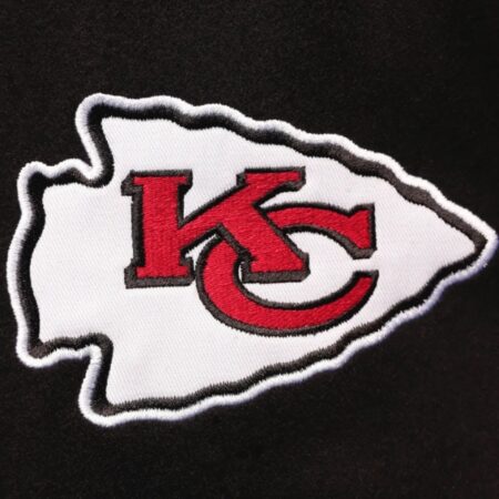 Kansas City Chiefs Black Tan Varsity Jacket 2