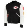 Kansas City Chiefs Pro Standard Logo Full Zip Black White Varsity Jacket