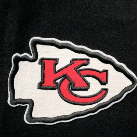 Kansas City Chiefs Pro Standard Logo Full Zip Black White Varsity Jacket 2
