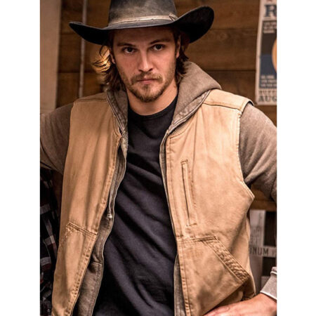 Kayce Dutton Yellowstone Brown Vest front