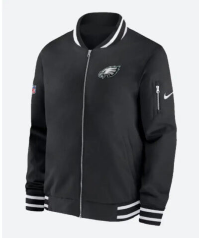 Kellen Moore Philadelphia Eagles Sideline Black Jacket front1