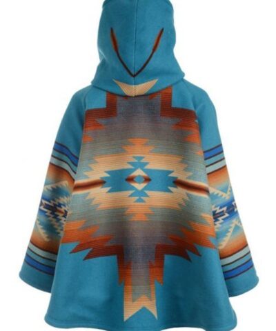 Kelly Reilly Yellowstone Blanket Hooded Coat