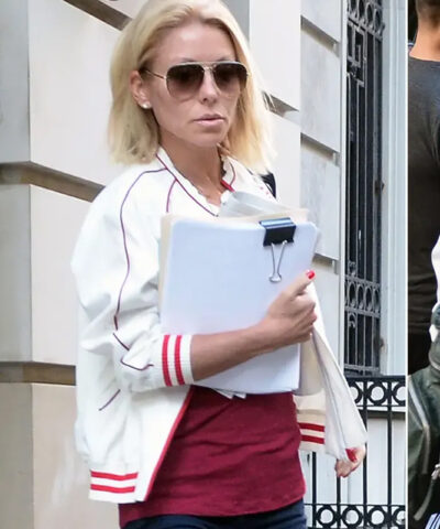 Kelly Ripa Bomber Jacket front1