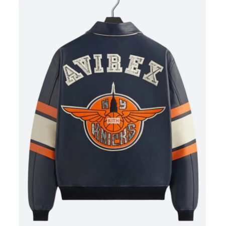 Kith AVIREX NY Knicks Bomber Jacket back