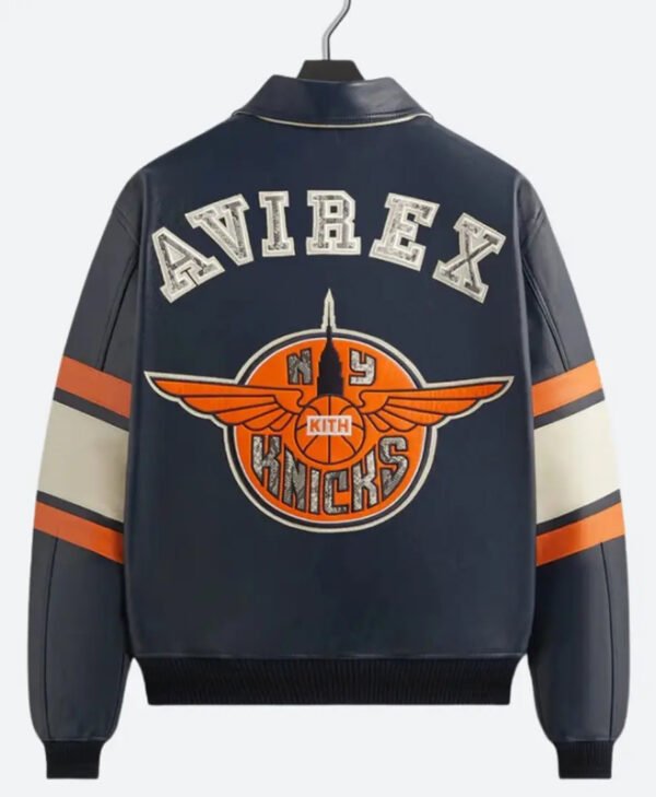Kith AVIREX NY Knicks Bomber Jacket back