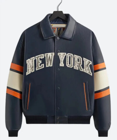 Kith AVIREX NY Knicks Bomber Jacket front