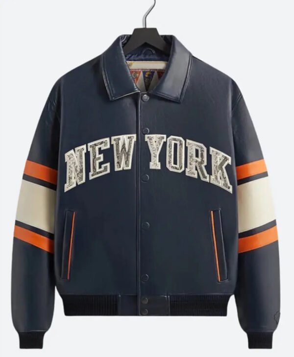 Kith AVIREX NY Knicks Bomber Jacket front