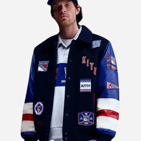Kith x New York Rangers Stanley Cup Champions Varsity Jacket