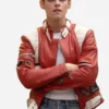 Kristen Stewart Charlies Angels Red Leather Jacket