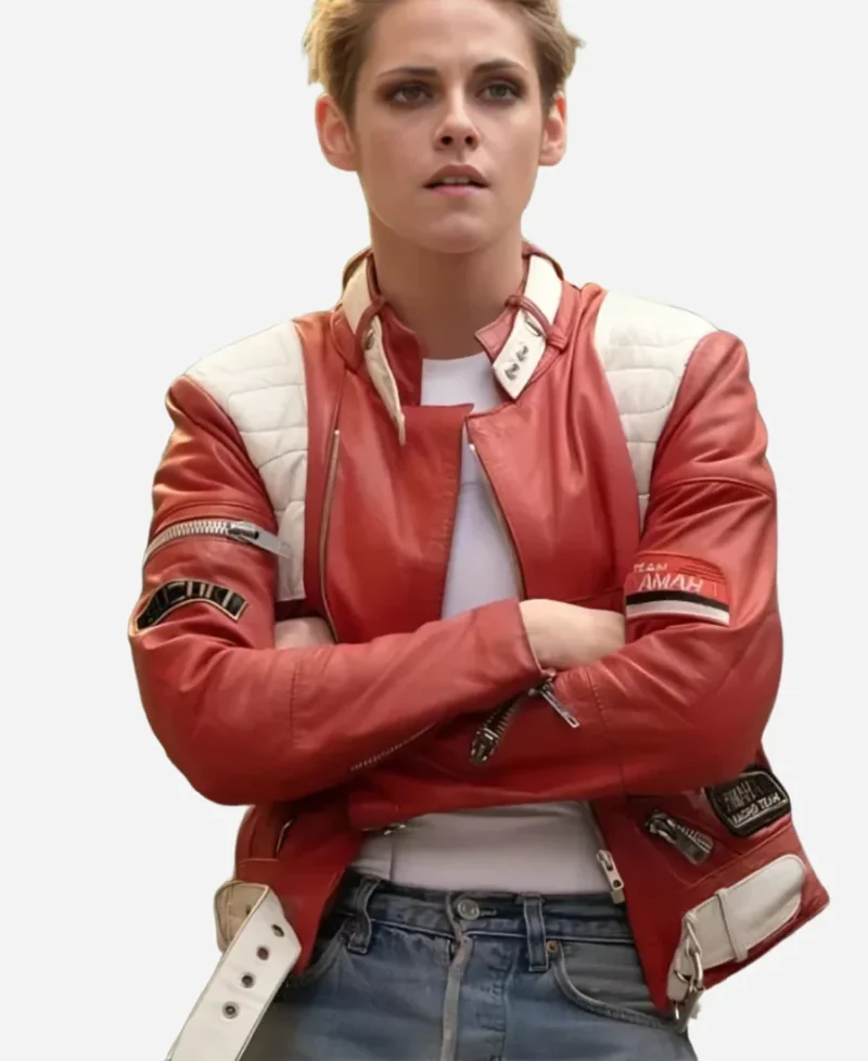 Kristen Stewart Charlies Angels Red Leather Jacket