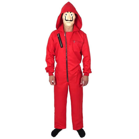 La Casa De Papel Dali Money Heist Red Jumpsuit1