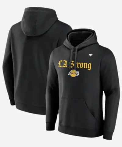 Lakers LA Strong Black Hoodie 1