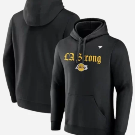 Lakers LA Strong Black Hoodie 1