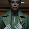 Larissa Weems Wednesday 2022 Gwendoline Christie Green Coat