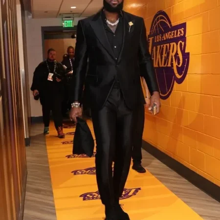 LeBron James NBA Lakers Black Suit