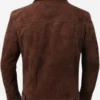 Lift 2024 Kevin Hart Brown Suede Leather Jacket
