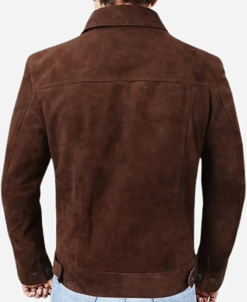 Lift 2024 Kevin Hart Brown Suede Leather Jacket