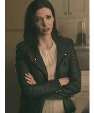 Lois Lane Superman And Lois Black Leather Jacket front