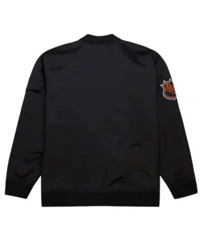 Los Angeles Kings Black Vintage Bomber Polyester Jacket back