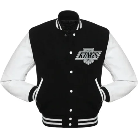 Los Angeles Kings Varsity Black And White Jacket