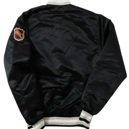 Los Angeles Kings Vintage Starter Black Satin Jacket Back