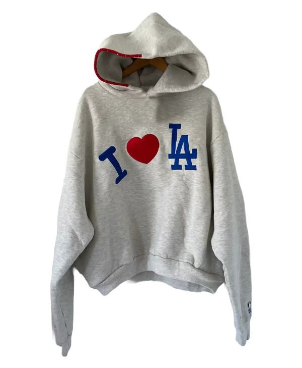 Madhappy x Dodgers I Love La Grey Hoodie