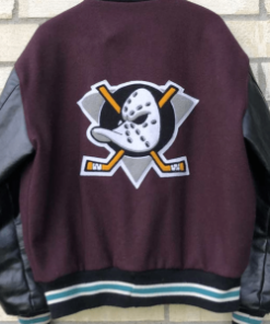 Majestics The Mighty Ducks Varsity Leather Jacket 1