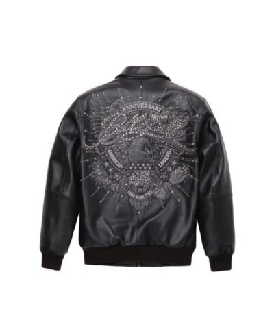 Men Pelle Pelle American Legend Plush Black Jacket 1  75026