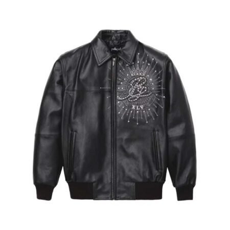 Men Pelle Pelle American Legend Plush Black Jacket 67627