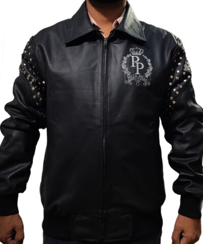 Men Pelle Pelle Live Like A King Black Leather Jacket1  67507