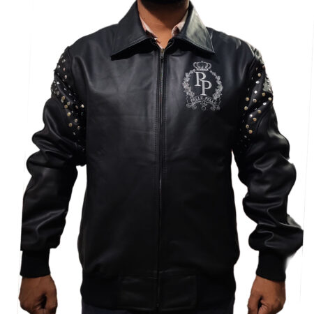 Men Pelle Pelle Live Like A King Black Leather Jacket1 67507
