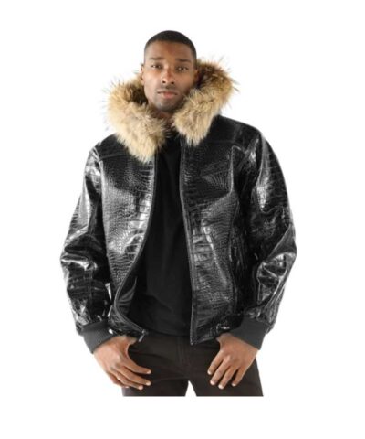 Men Pelle Pelle Nile Black Leather Jacket  54938