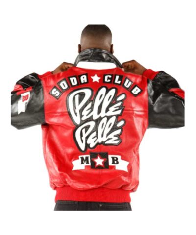 Men Pelle Pelle Soda Club Red Leather Jacket 1  00965