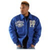 Men Pelle Pelle All Star Blue Wool Jacket 1  09042