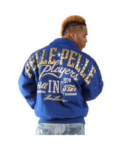 Men Pelle Pelle All Star Blue Wool Jacket 2  86526