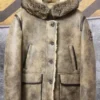 Mens Parka Shearling Fur Genuine Leather Jacket